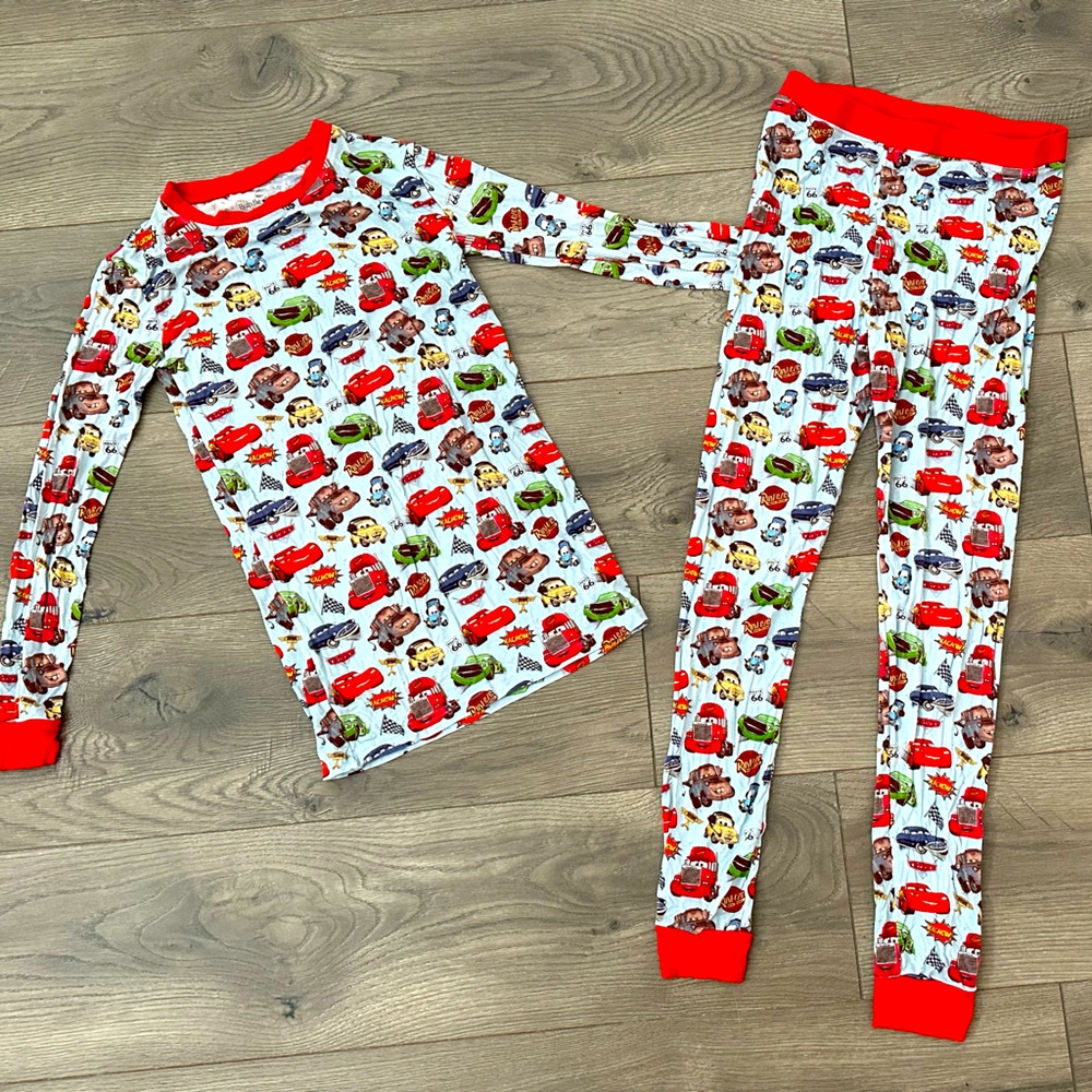 Lightning McQueen Disney Pixar Cars bamboo  pj set